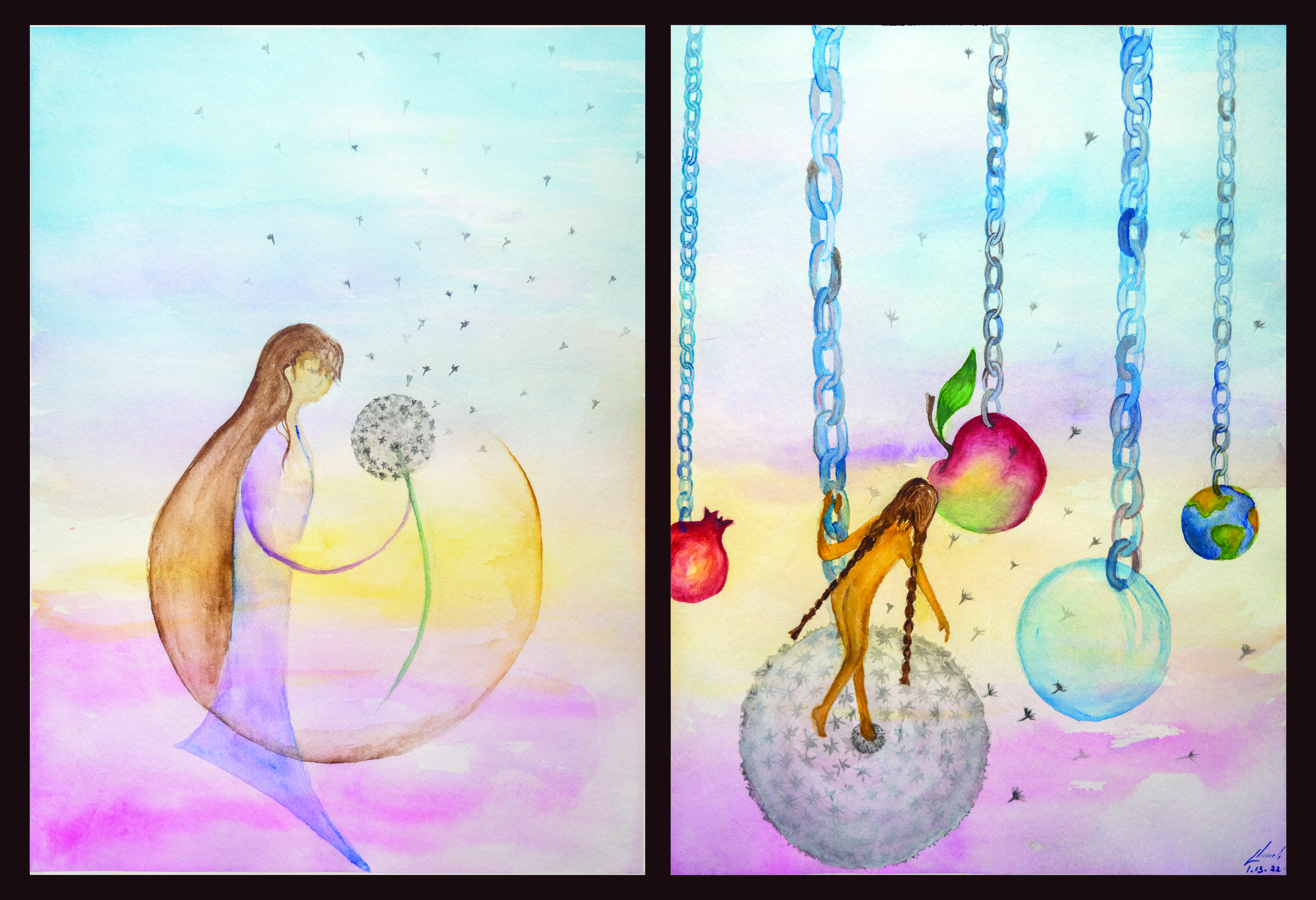 Painting Built on the Wind by Negar T